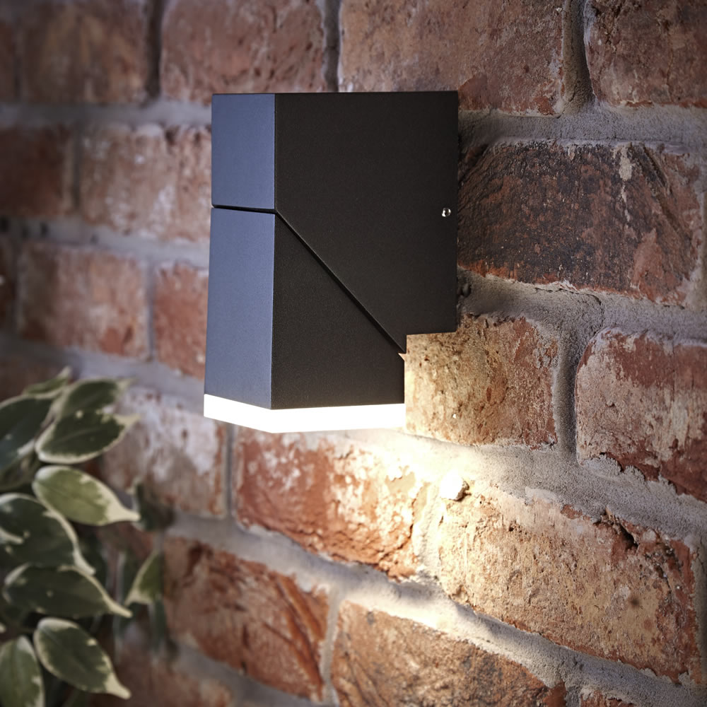 Biard Ziersdorf LED Adjustable Up or Down Light Square - Black