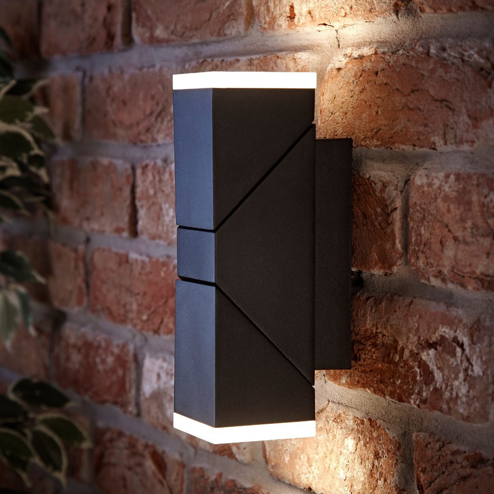 Biard Ziersdorf LED Adjustable Up/Down Light Square - Black