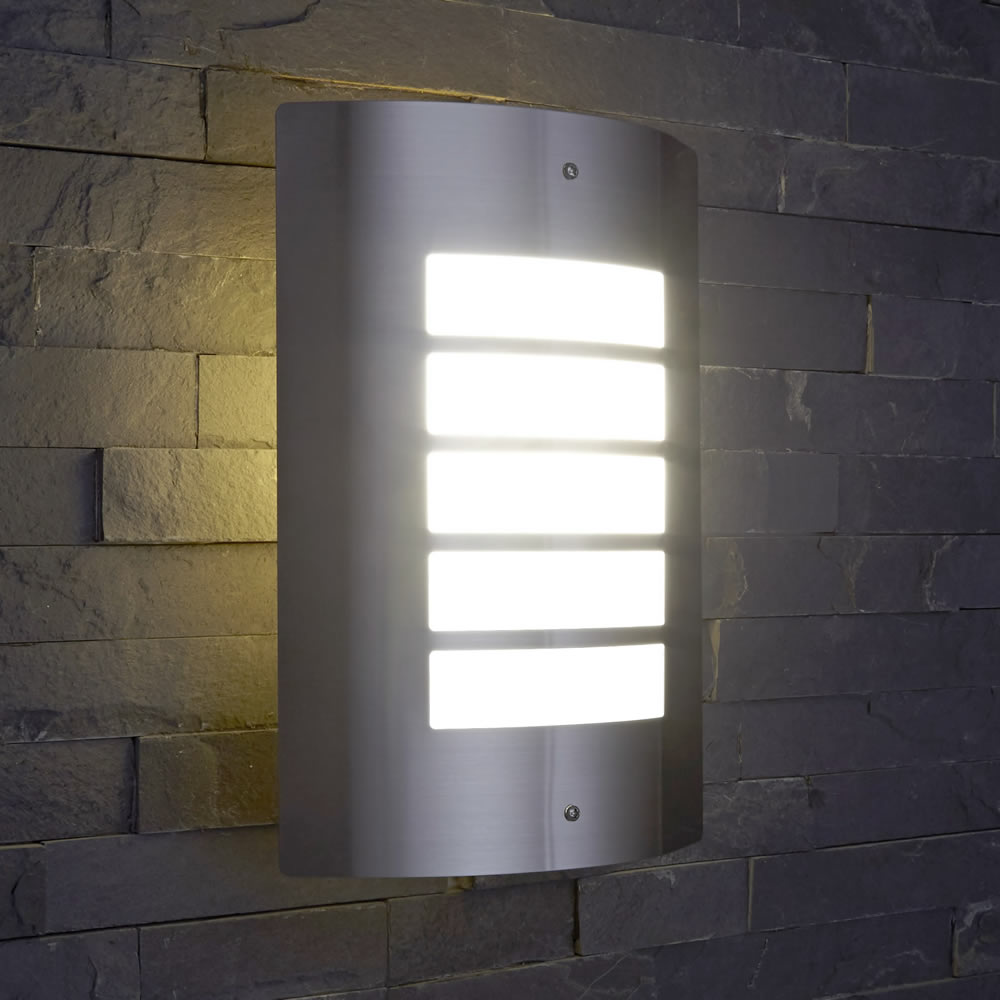 Biard Orleans Outdoor Wall Light - Brushed Steel