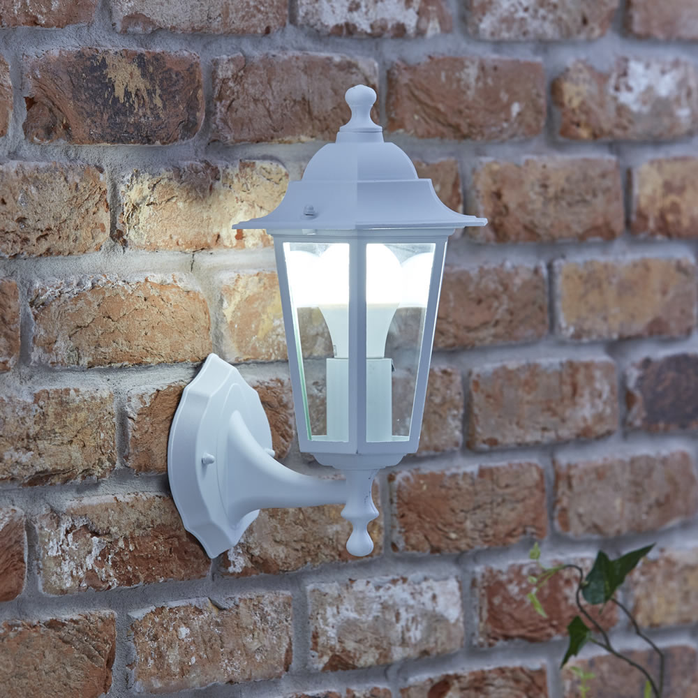 Biard Toulon Outdoor Wall Lantern - White