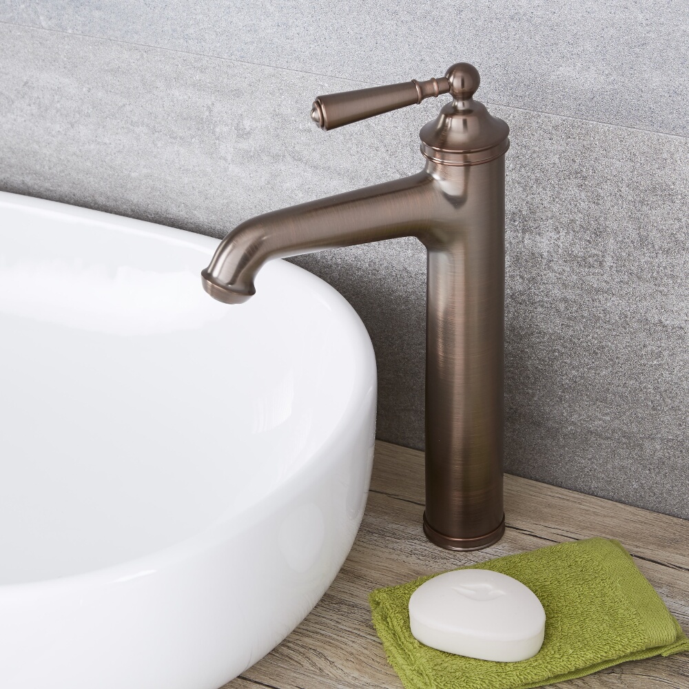 Milano Washington - Traditional High Rise Mono Basin Mixer Tap - Oil Rubbed Bronze