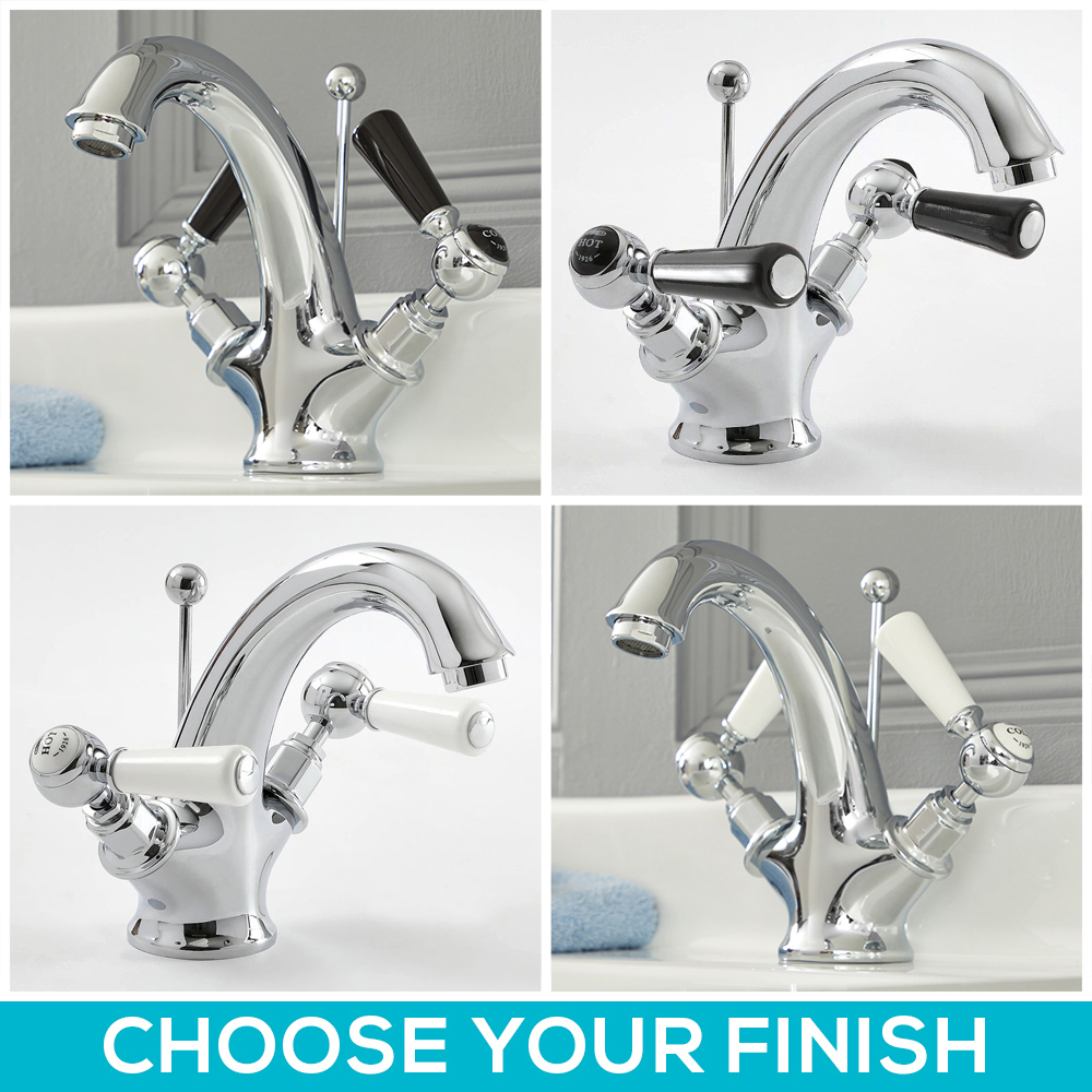 Milano Elizabeth - Traditional Lever Mono Basin Mixer Tap - Choice of Finish