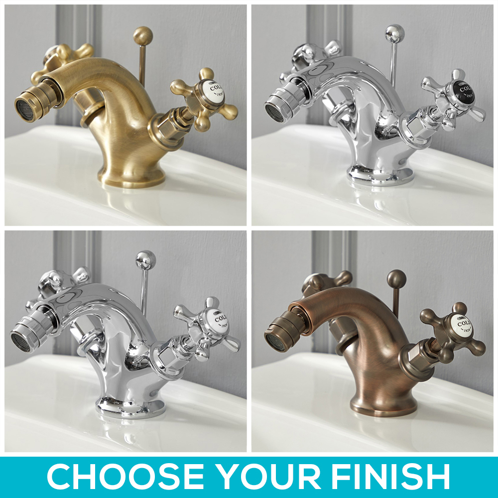 Milano Elizabeth - Traditional Crosshead Mono Bidet Mixer Tap - Choice of Finish