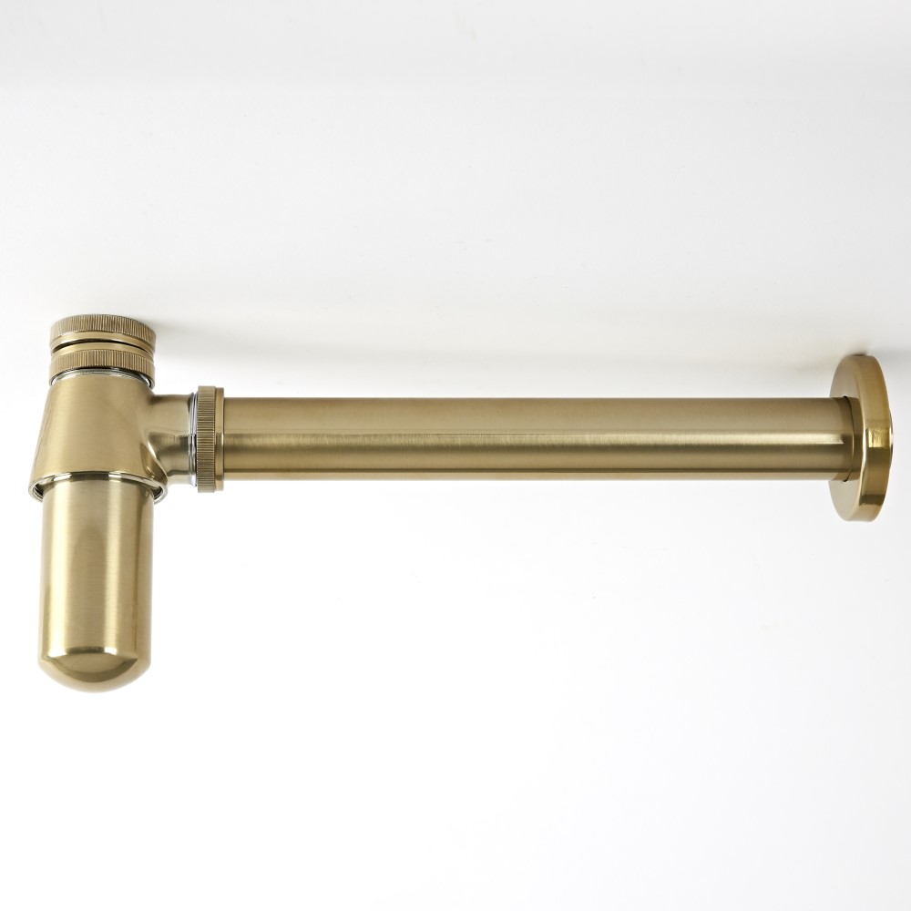 Milano Auro - Basin Bottle Trap - Brushed Gold