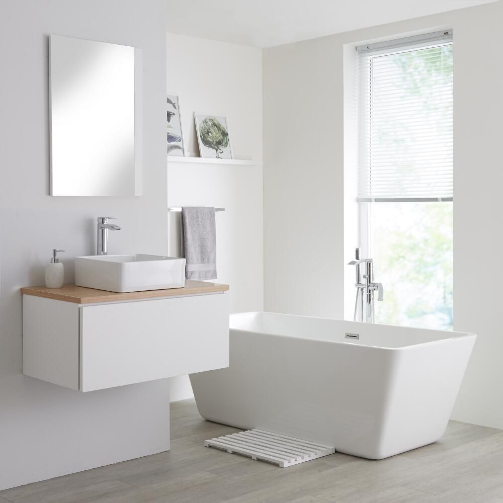 Wall Hung Vanity Unit With Countertop Basin, Bathroom Vanity Units For Countertop Basins