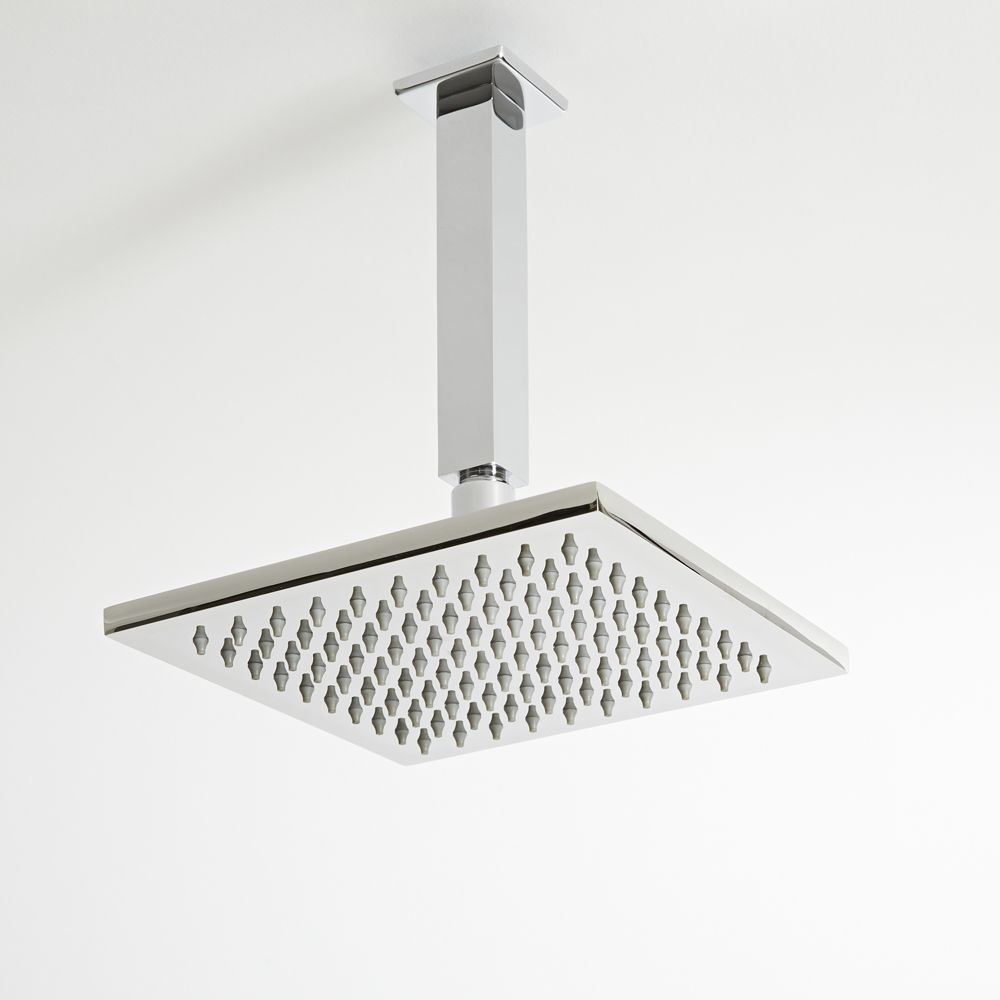 Milano Arvo Chrome Ceiling Mounted Square Arm for Shower Head 