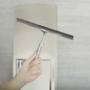 Milano Portland - Modern Shower Squeegee with Wall Hook - Chrome