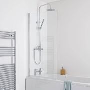 Milano - Square Bath Shower Screen - Choice of Finish