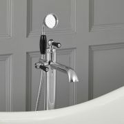 Milano Elizabeth - Traditional Freestanding Mono Bath Shower Mixer Tap with Hand Shower - Choice of Finish