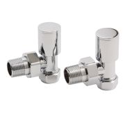 Sterling - Chrome Angled Radiator Valves (Pair)