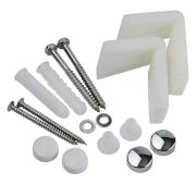 Milano - Angled Fixing Kit for Toilet Pans, Bidets or Semi Pedestal