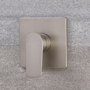 Milano Hunston - Modern Manual Shower Valve - One Outlet - Brushed Nickel