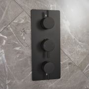Milano Otto - Modern 2 Outlet Thermostatic Triple Shower Valve - Choice of Finish