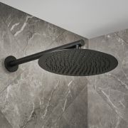 Milano Otto - Modern Round 300mm Shower Head and Wall Mounted Arm - Choice of Finish
