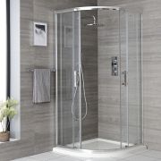 Milano Portland - Chrome Quadrant Shower Enclosure - Choice of Sizes