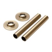 Milano - Brushed Brass Pipe Sleeves (Pair)