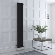 Milano Windsor - Vertical Traditional Column Radiator - 2 Column - Black