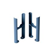 Milano Windsor - Floor-Mounting Feet for Traditional 3 Column Windsor Radiators - Choice of Blue Finishes