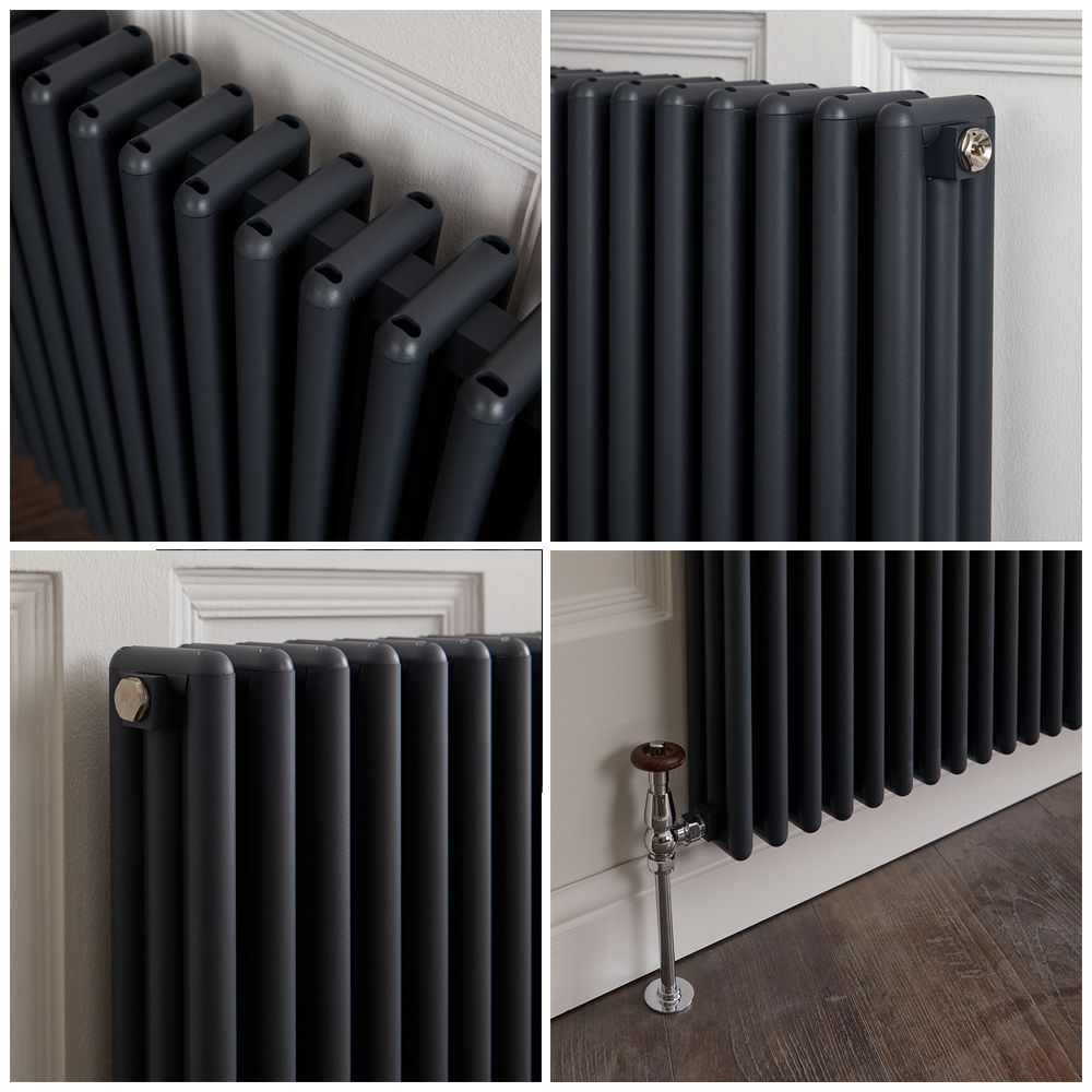 Milano Esme - Vertical Aluminium Traditional Radiator - 1800mm Tall ...