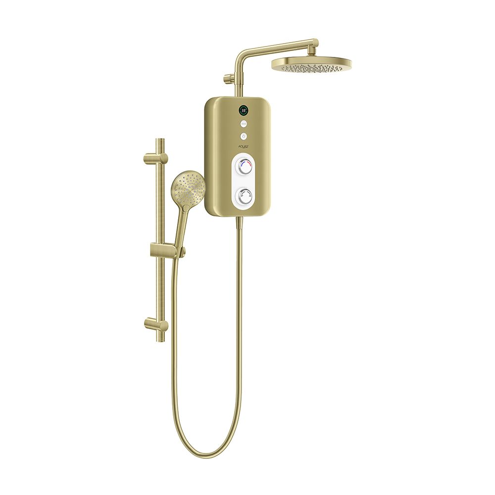 Aquas Nuva - 9.5kW Electric Shower with Head and Riser Rail Kit