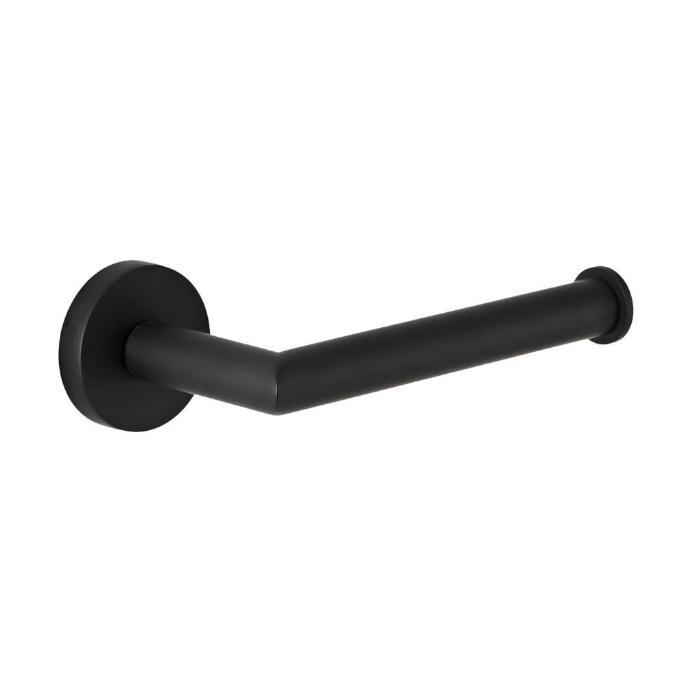 Milano Nero Black Modern Wall Hung Toilet Roll Holder