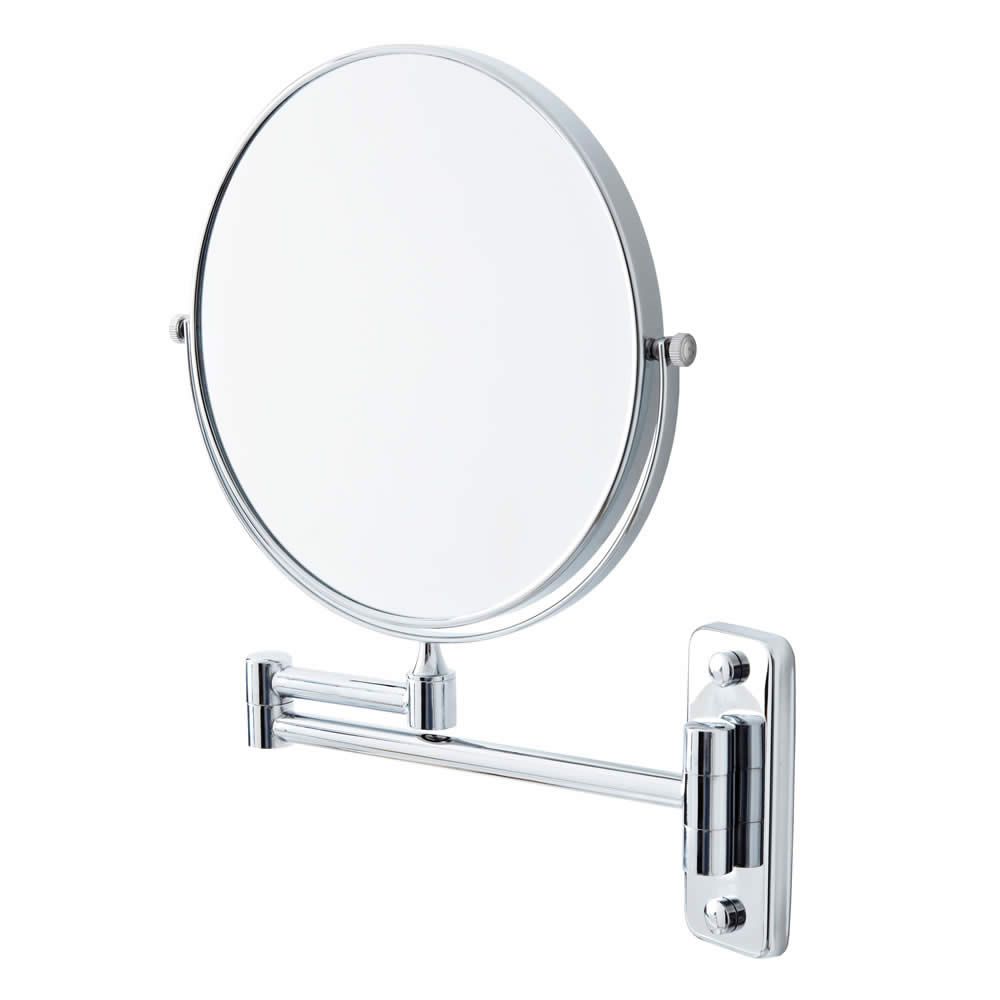Milano Mirage - Modern Wall Mounted Shaving Mirror - Chrome
