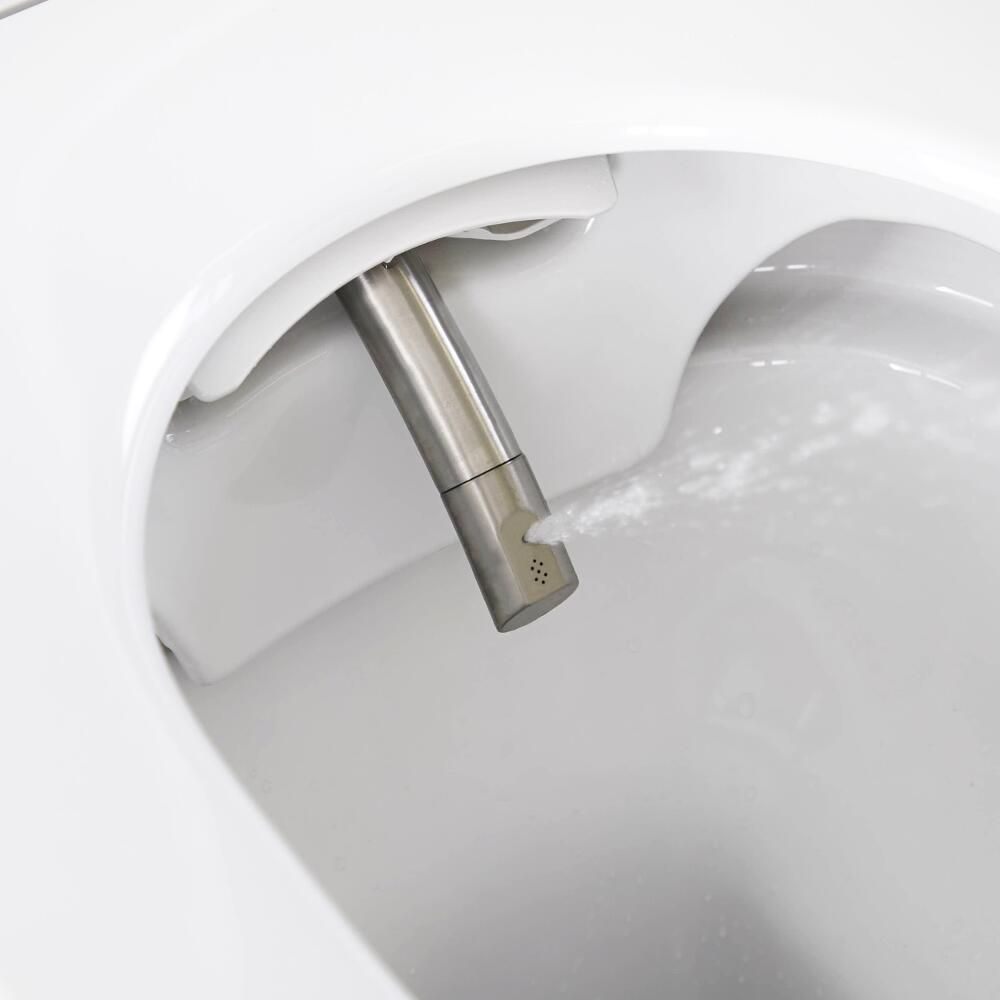 Milano Arca 483mm Bathroom Toilet WC Unit With Wall Hung Rimless Pan Cistern And Soft Close Seat 30454104 - View #2