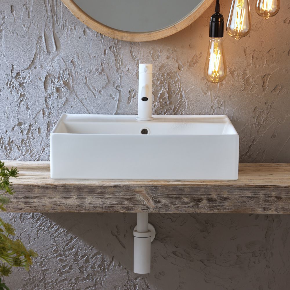 Milano Elements - Rectangular Countertop Basin - 500mm x 350mm (1 Tap ...