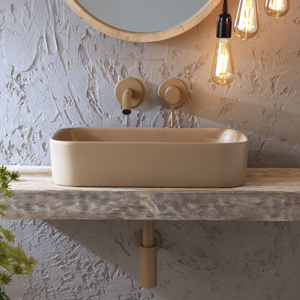 Milano Elements - Rectangular Countertop Basin - 505mm x 370mm (No Tap ...