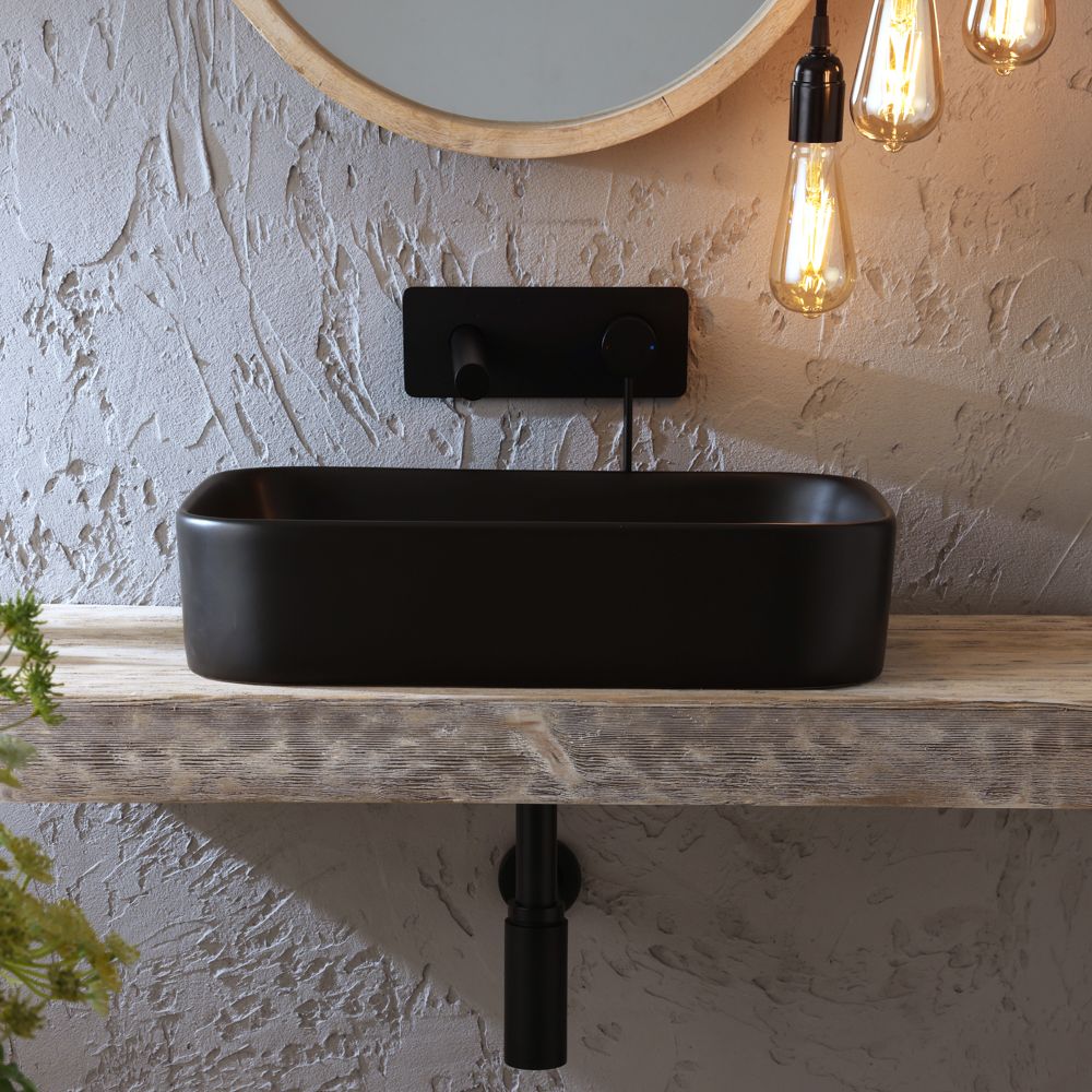Milano Elements - Rectangular Countertop Basin - 505mm x 370mm (No Tap ...