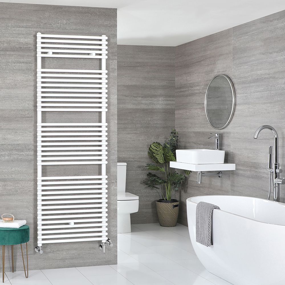 Dual fuel heated towel rail top