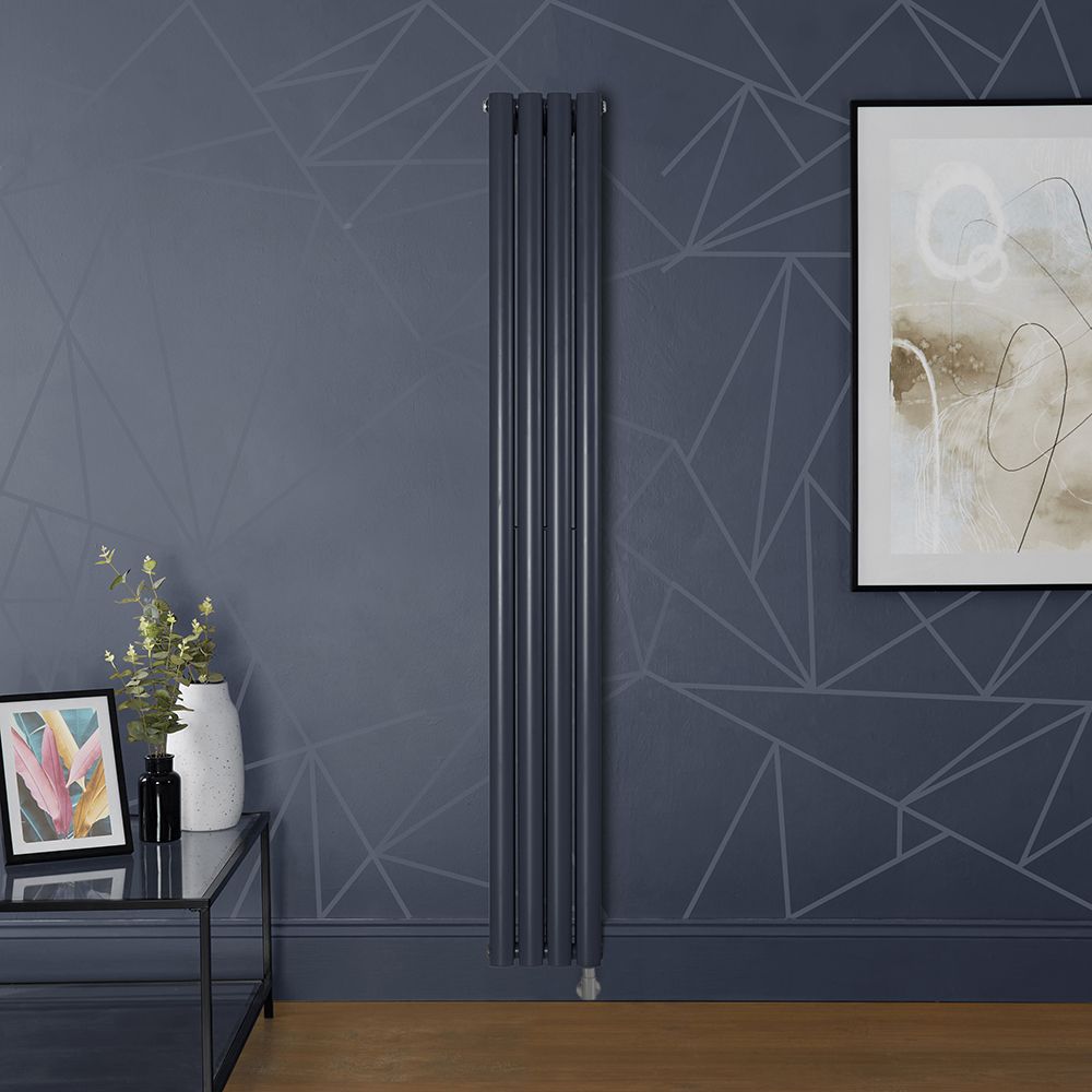 Milano x ECOSO Aruba - Electric Regal Blue Vertical Designer Radiator ...