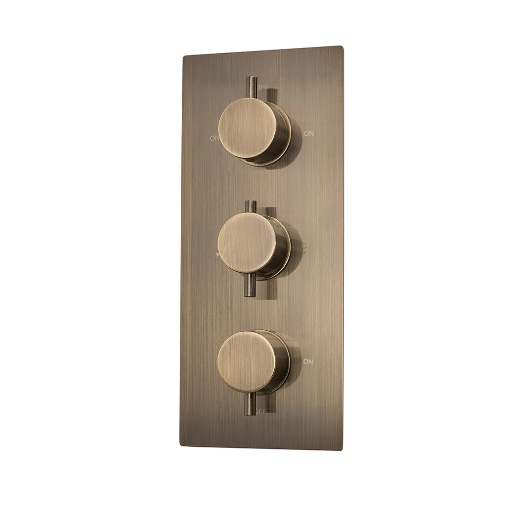 Milano Clarus - Modern 3 Outlet Triple Diverter Thermostatic