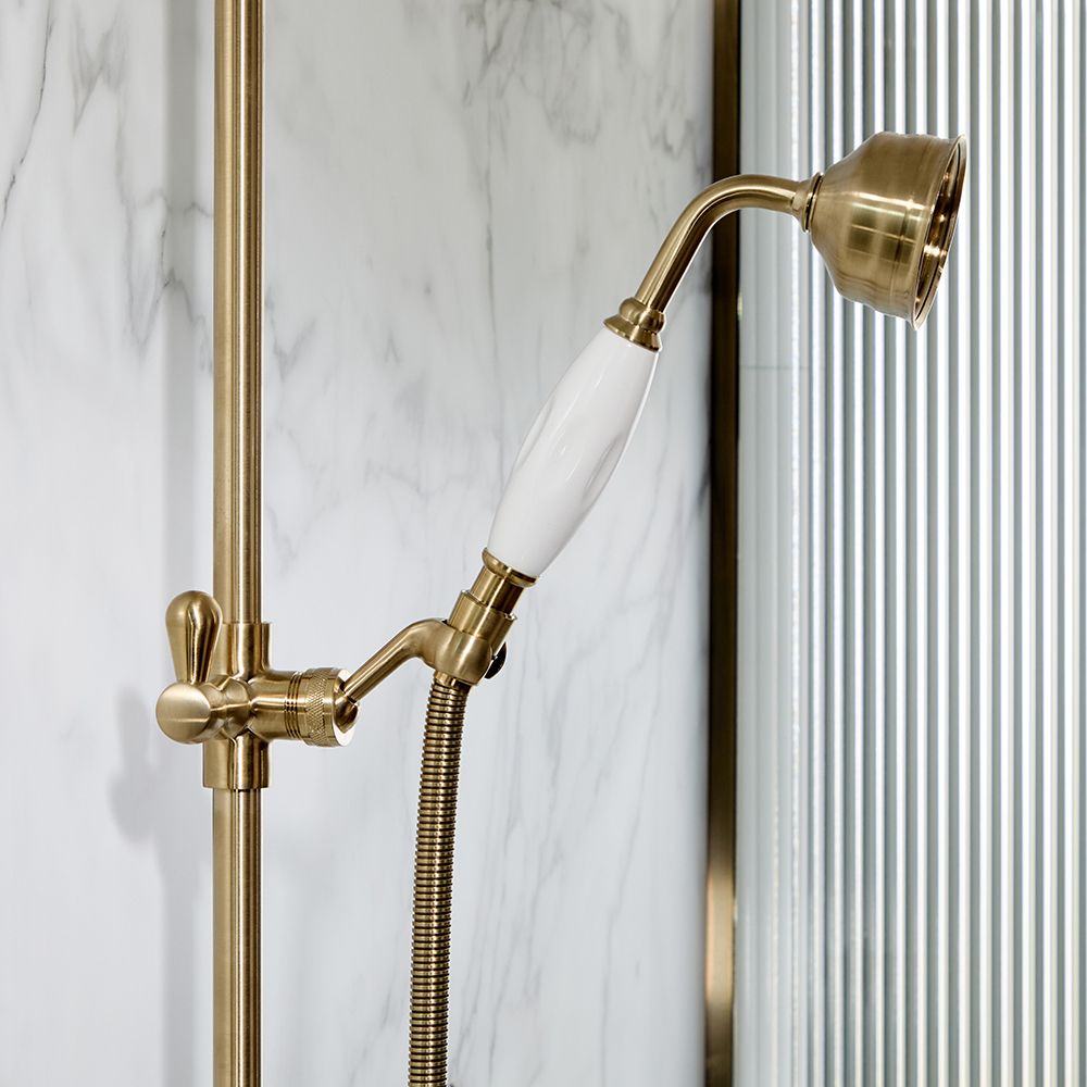 Milano Elizabeth - Traditional Riser Rail Kit with Hand Shower and ...