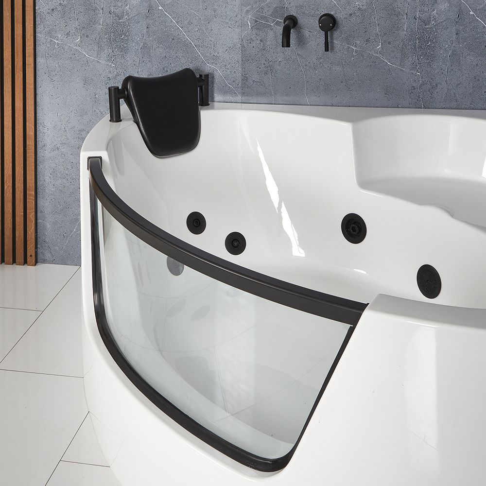 Linda - Whirlpool Bathtub With Front Glass 170 X 120 Cm 2 Persons - View #3