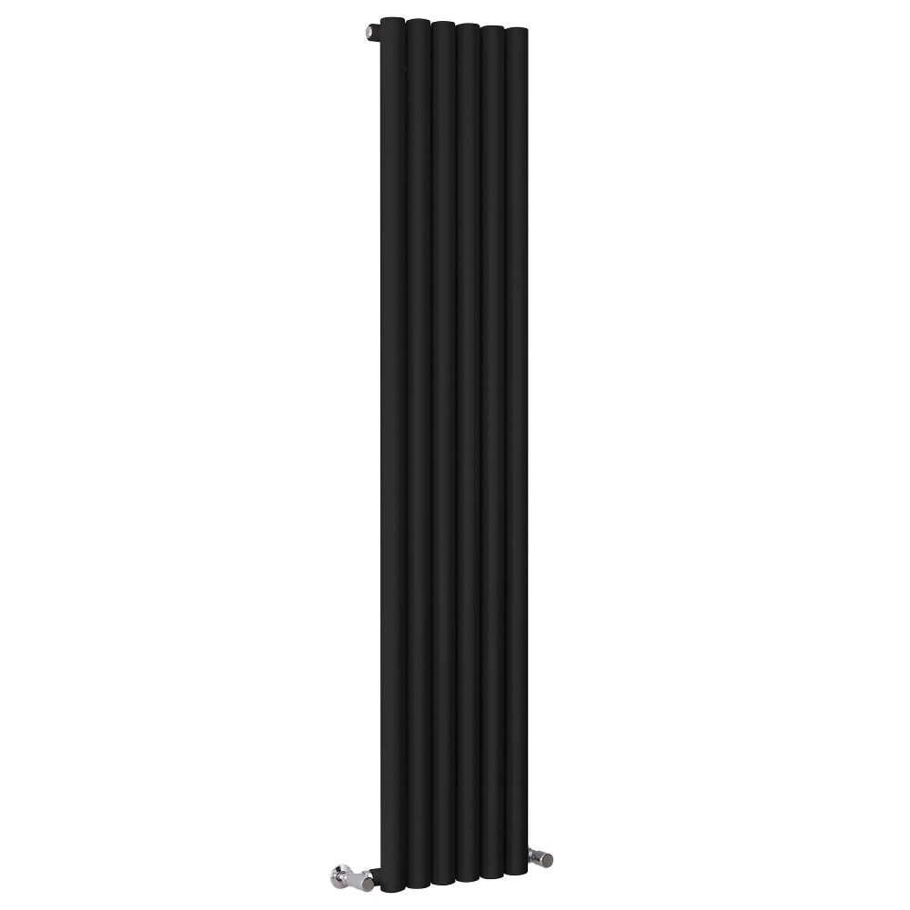 Milano Java - Black Vertical Designer Radiator - 1780mm x 354mm (Single ...