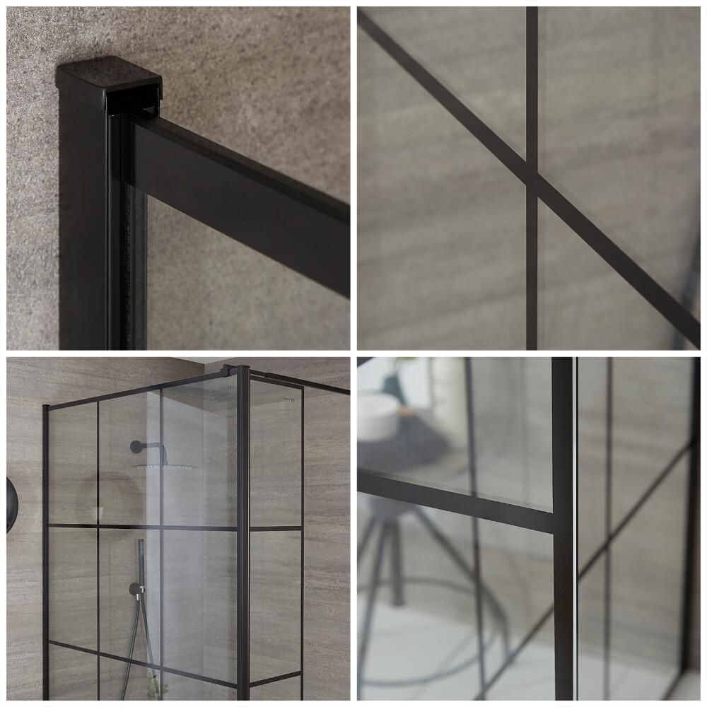 Milano Barq Corner WalkIn Shower Enclosure with Tray Choice of