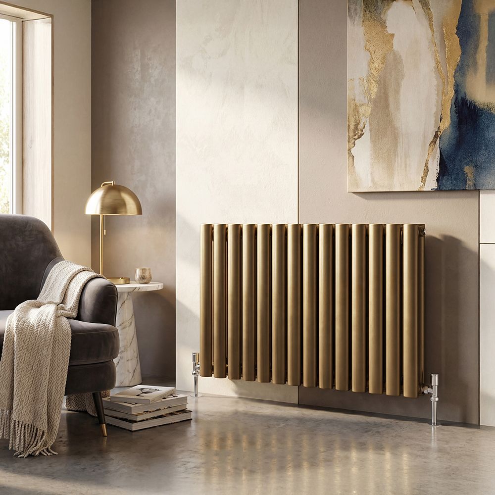 Milan Radiator Milano Aruba - Horizontal Designer Radiator - Metallic Custom Colours