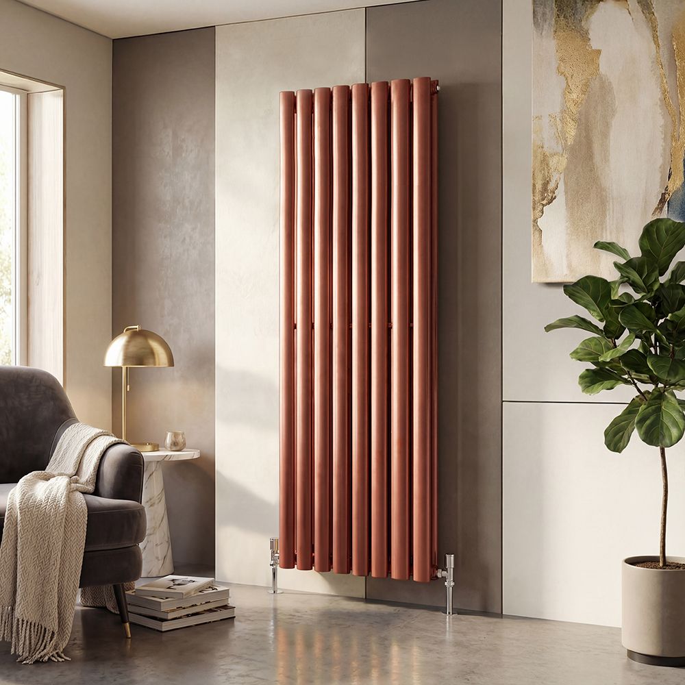 Milan Radiator Milano Aruba - Vertical Designer Radiator - Choice of Metallic Colours ...