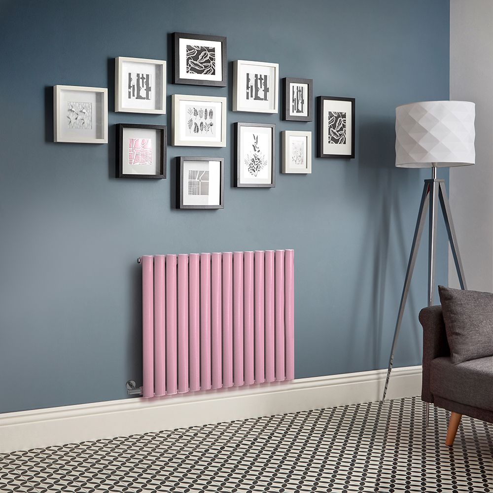 Milano Aruba Electric Camellia Pink Horizontal Designer Radiator
