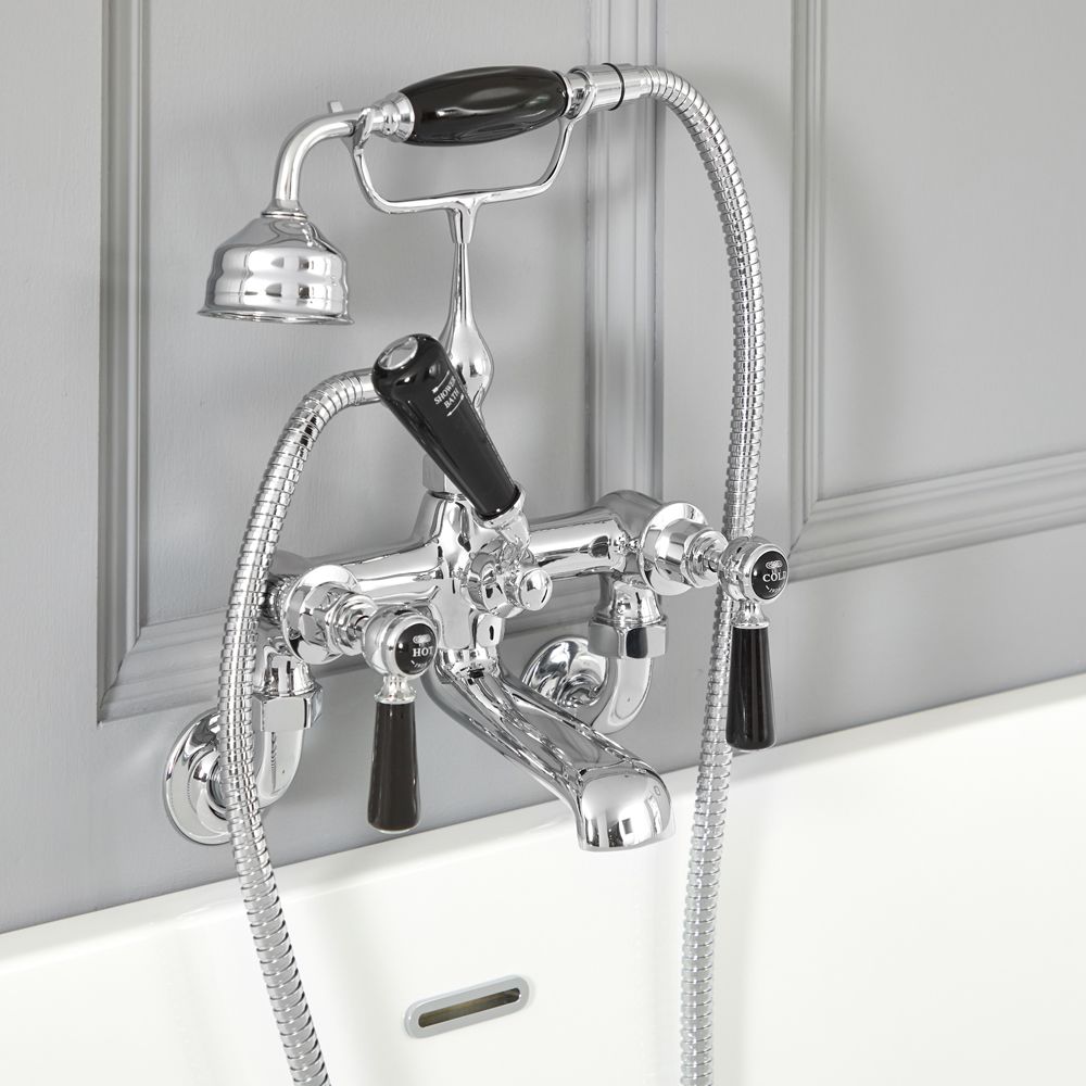 Exposed Bathroom Chrome Wall Mounted Modern Bath Shower Mixer Tap Faucet Valve Ferrelli 