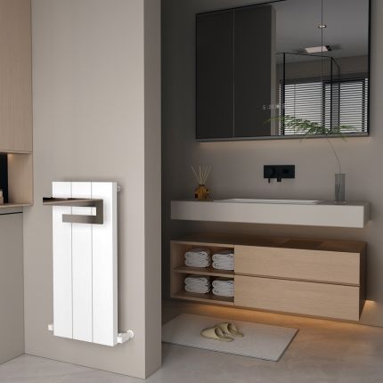 Carisa Elvino Bath - Aluminium Designer Towel Radiator - Choice of Finish