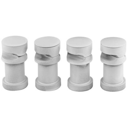 Milano Aruba - White Horizontal Radiator Brackets