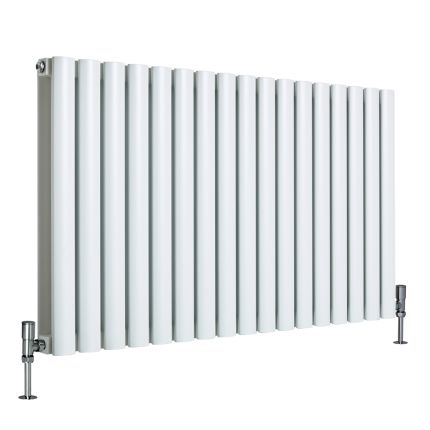Milano Aruba Ayre - Aluminium Horizontal Designer Radiator - 600mm Tall (Double Panel) - Choice Of Finish and Width