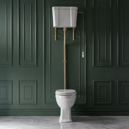 Milano Richmond - Traditional High Level Toilet with Cistern - Choice of Flush Kit Finish and Seat