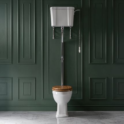 Milano Richmond - Traditional High Level Toilet with Cistern - Choice of Flush Kit Finish and Seat