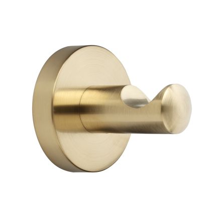 Milano Ayanna - Single Robe Hook - Brushed Brass
