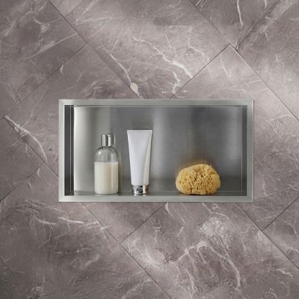 Milano - 640mm x 340mm Rectangular Shower Niche - Choice of Finish