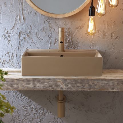Milano Elements - Rectangular Countertop Basin - 500mm x 350mm (1 Tap Hole) - Choice of Finish