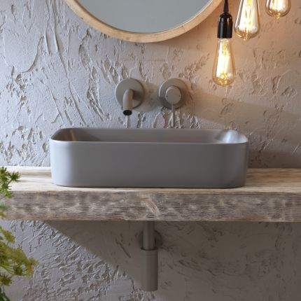 Milano Elements - Rectangular Countertop Basin - 505mm x 370mm (No Tap-Holes) - Choice of Finish